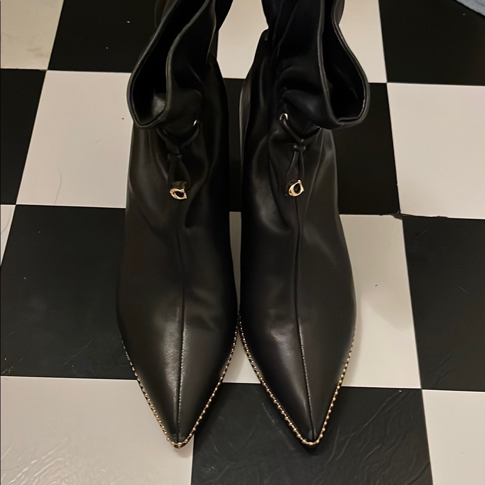 Coach studded booties
